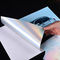 Αυτοκόλλητο έγγραφο A4 φωτογραφιών επιφάνειας λέιζερ ουράνιων τόξων της PET για τις αυτοκόλλητες ετικέττες